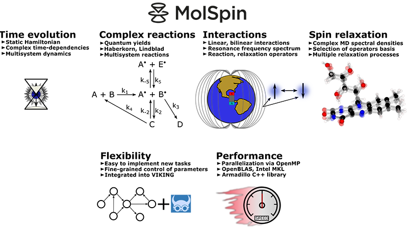 Molspin features